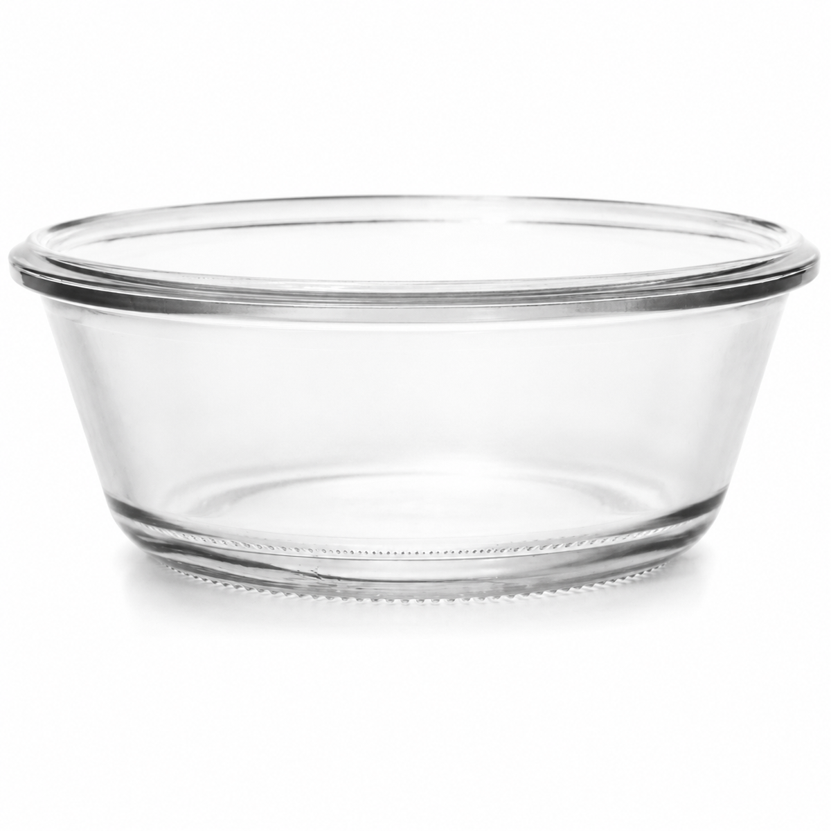 WECK-Gourmetglas 300 ml RR120 aus klarem Glas, freigestellt auf weißem Hintergrund