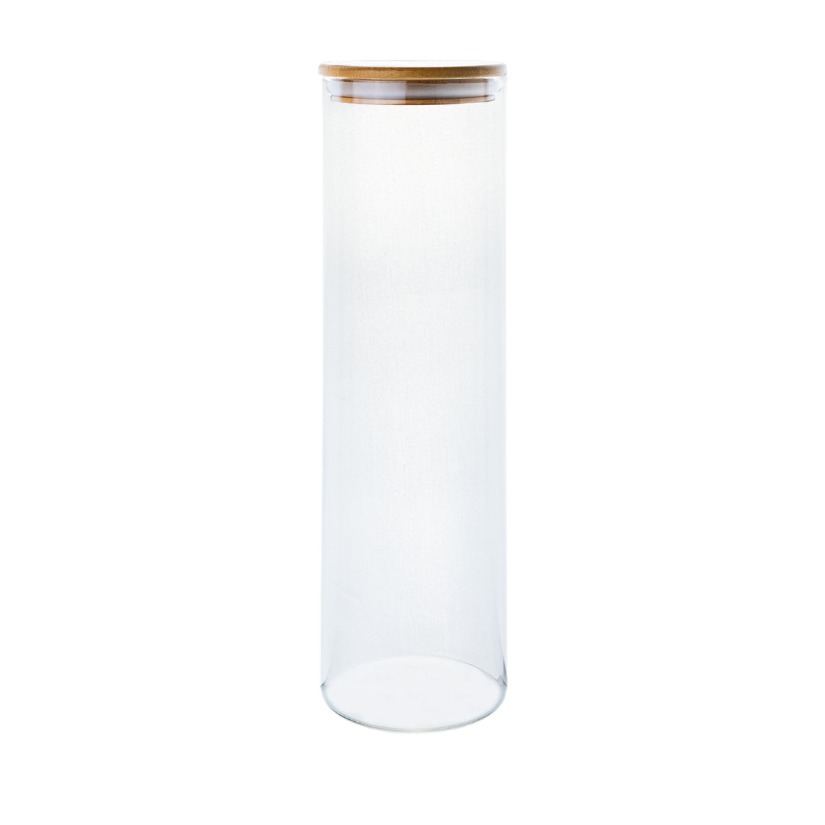 Borosilikatglas - Vorratsglas 2000 ml mit Bambusdeckel