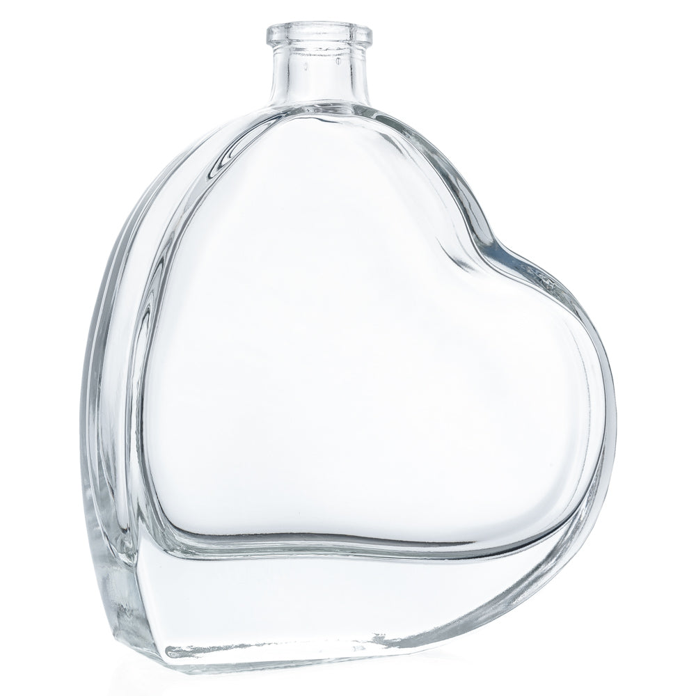 Herzflasche Passion 100 ml Weiß 11,5 mm RB