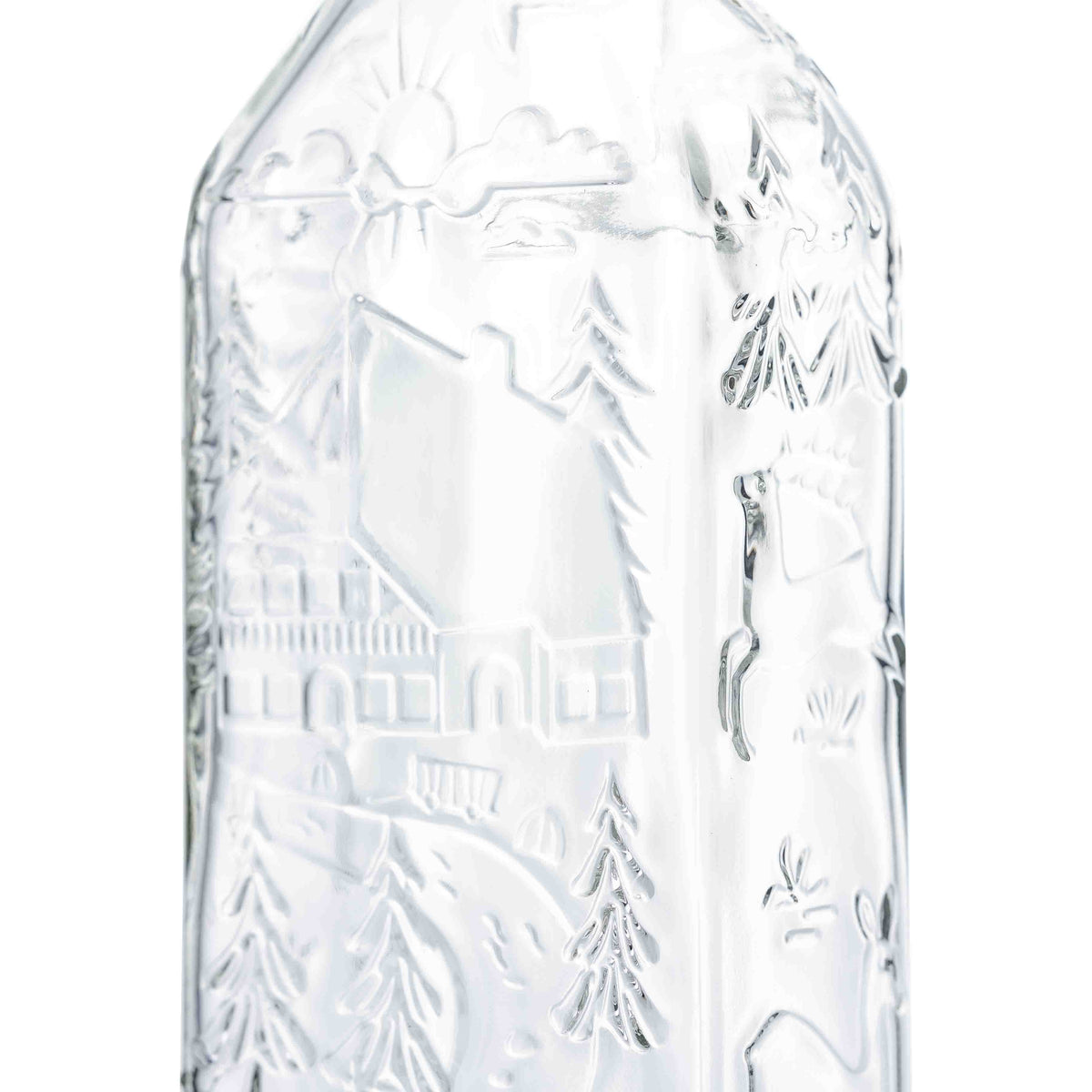 Kirschwasserflasche 0,7 l 31,5 d Schwarzwald-Motiv – Ansicht 2