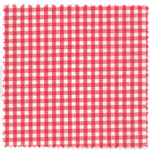 Textildeckchen Karo 12x12 cm Rot